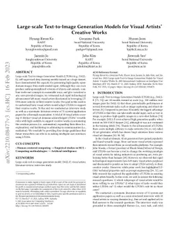 Large-scale Text-to-Image Generation Models for Visual Artists' Creative
  Works