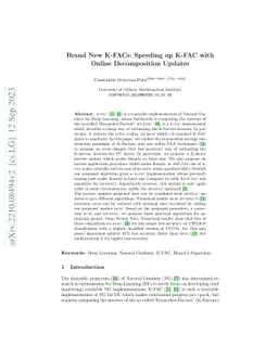 Brand New K-FACs: Speeding up K-FAC with Online Decomposition Updates