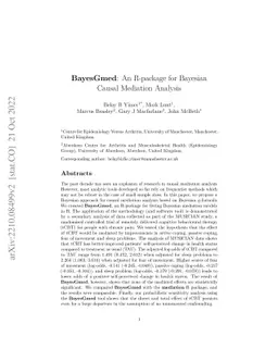 BayesGmed: An R-package for Bayesian Causal Mediation Analysis