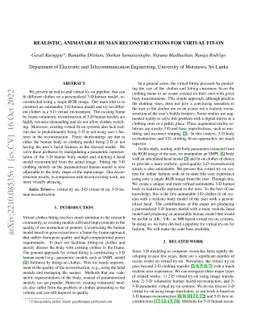 Realistic, Animatable Human Reconstructions for Virtual Fit-On