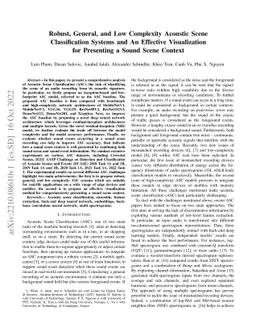 Robust, General, and Low Complexity Acoustic Scene Classification
  Systems and An Effective Visualization for Presenting a Sound Scene Context