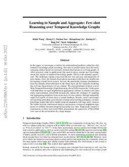 Learning to Sample and Aggregate: Few-shot Reasoning over Temporal
  Knowledge Graphs