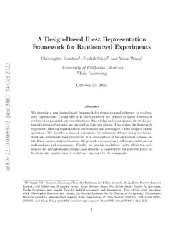 A Design-Based Riesz Representation Framework for Randomized Experiments