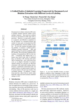 A Unified Positive-Unlabeled Learning Framework for Document-Level
  Relation Extraction with Different Levels of Labeling