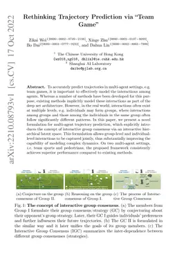 Rethinking Trajectory Prediction via "Team Game"