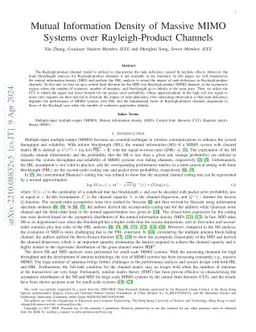 Mutual Information Density of Massive MIMO Systems over Rayleigh-Product
  Channels