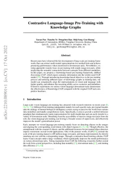 Contrastive Language-Image Pre-Training with Knowledge Graphs