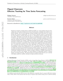 Flipped Classroom: Effective Teaching for Time Series Forecasting