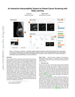 An Interactive Interpretability System for Breast Cancer Screening with
  Deep Learning