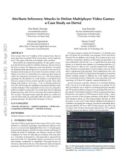 Attribute Inference Attacks in Online Multiplayer Video Games: a Case
  Study on Dota2