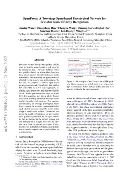 SpanProto: A Two-stage Span-based Prototypical Network for Few-shot
  Named Entity Recognition