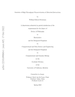 Statistics of High-Throughput Characterization of Microbial Interactions