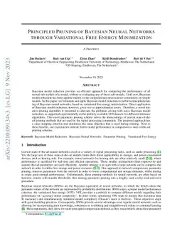 Principled Pruning of Bayesian Neural Networks through Variational Free
  Energy Minimization