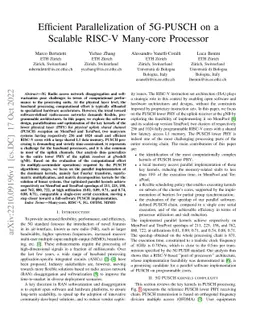 Efficient Parallelization of 5G-PUSCH on a Scalable RISC-V Many-core
  Processor