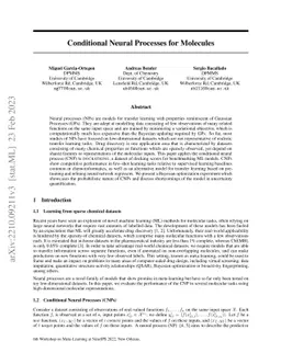 Conditional Neural Processes for Molecules