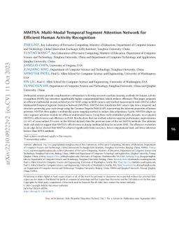 MMTSA: Multimodal Temporal Segment Attention Network for Efficient Human
  Activity Recognition
