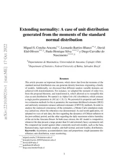 Extending normality: A case of unit distribution generated from the
  moments of the standard normal distribution