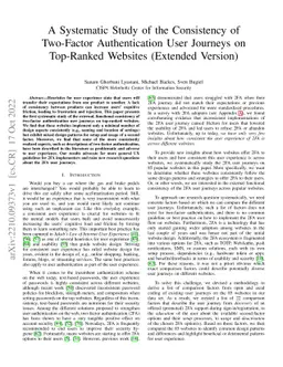 A Systematic Study of the Consistency of Two-Factor Authentication User
  Journeys on Top-Ranked Websites (Extended Version)