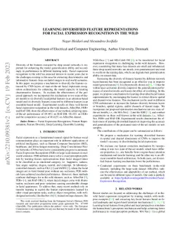 Learning Diversified Feature Representations for Facial Expression
  Recognition in the Wild