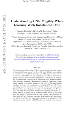 Understanding CNN Fragility When Learning With Imbalanced Data