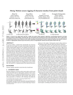 Morig: Motion-aware rigging of character meshes from point clouds