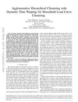 Agglomerative Hierarchical Clustering with Dynamic Time Warping for
  Household Load Curve Clustering