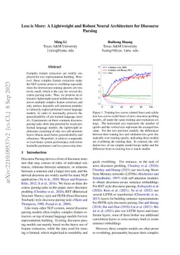 Less is More: A Lightweight and Robust Neural Architecture for Discourse
  Parsing