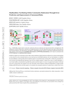 ModSandbox: Facilitating Online Community Moderation Through Error
  Prediction and Improvement of Automated Rules