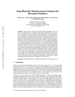 Deep Black-Box Reinforcement Learning with Movement Primitives