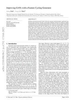 Improving GANs with a Feature Cycling Generator