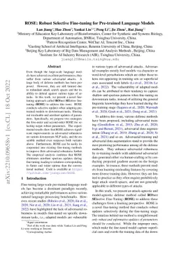 ROSE: Robust Selective Fine-tuning for Pre-trained Language Models