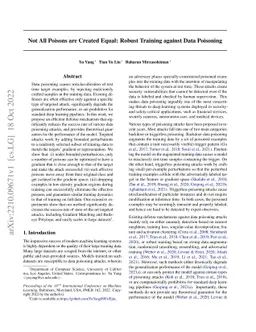 Not All Poisons are Created Equal: Robust Training against Data
  Poisoning