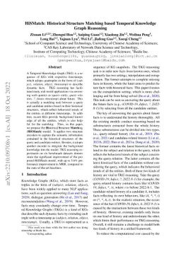 HiSMatch: Historical Structure Matching based Temporal Knowledge Graph
  Reasoning
