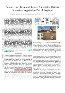 Scrape, Cut, Paste and Learn: Automated Dataset Generation Applied to
  Parcel Logistics