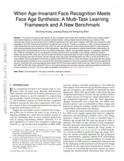 When Age-Invariant Face Recognition Meets Face Age Synthesis: A
  Multi-Task Learning Framework and A New Benchmark
