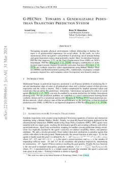 G-PECNet: Towards a Generalizable Pedestrian Trajectory Prediction
  System