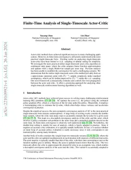 Finite-time analysis of single-timescale actor-critic