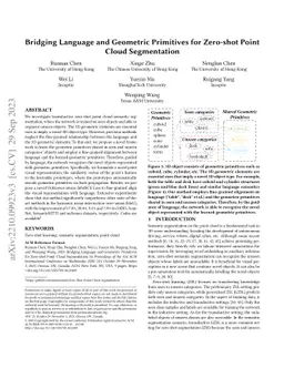 Zero-shot point cloud segmentation by transferring geometric primitives