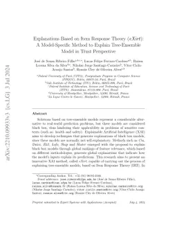 Explanations Based on Item Response Theory (eXirt): A Model-Specific
  Method to Explain Tree-Ensemble Model in Trust Perspective