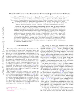 Theoretical Guarantees for Permutation-Equivariant Quantum Neural
  Networks