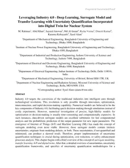 Leveraging Industry 4.0 -- Deep Learning, Surrogate Model and Transfer
  Learning with Uncertainty Quantification Incorporated into Digital Twin for
  Nuclear System
