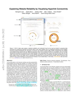 Explaining Website Reliability by Visualizing Hyperlink Connectivity