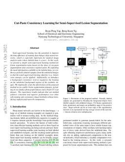 Cut-Paste Consistency Learning for Semi-Supervised Lesion Segmentation