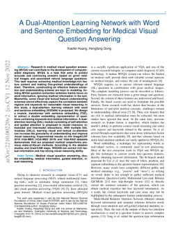 A Dual-Attention Learning Network with Word and Sentence Embedding for
  Medical Visual Question Answering