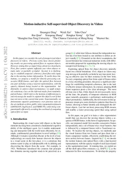 Motion-inductive Self-supervised Object Discovery in Videos