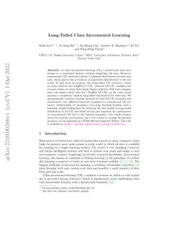 Long-Tailed Class Incremental Learning