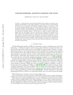 Failure-informed adaptive sampling for PINNs