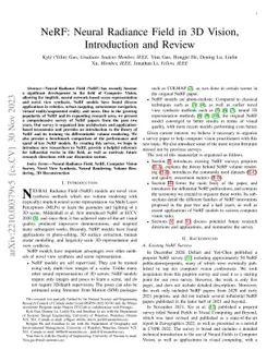 NeRF: Neural Radiance Field in 3D Vision, A Comprehensive Review