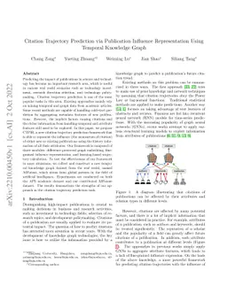 Citation Trajectory Prediction via Publication Influence Representation
  Using Temporal Knowledge Graph