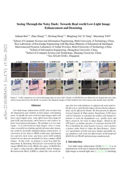 Seeing Through the Noisy Dark: Towards Real-world Low-Light Image
  Enhancement and Denoising